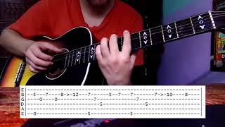 TUTORIAL Despair Naruto  Guitar TABS [upl. by Pry]