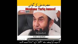 Hazrat Ali Ki Gawahi By Moulana Tariq Jameel Shorts Status shortsvideo shorts [upl. by Daryn901]