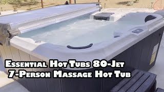 Essential Hot Tubs  Select Series 80Jet 7Person 2024 Non REVIEW James [upl. by Burrow]