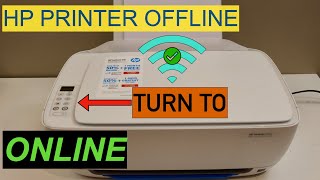 HP Printer Offline How To Turn It Online [upl. by Lachance]