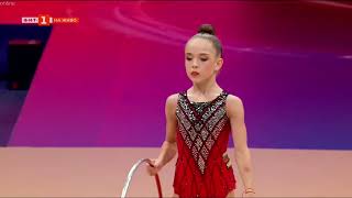 Stiliana Nikolova BUL Hoops All Around Final 40th FIG Rhythmic Gymnastics World Championships 2023 [upl. by Brackely]