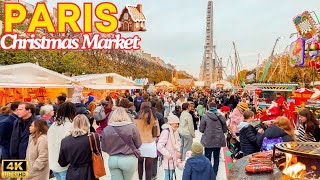 Paris France 🇫🇷  4k PARIS Christmas MARKET 2024 🎄Magical Atmosphere Tuileries ✨With Captions [upl. by Levina901]