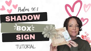 Easy DIY Decoupage Shadow Box Tutorial 2024 with Napkins amp Ribbon and Flowers for Any Occasion [upl. by Maryanna]