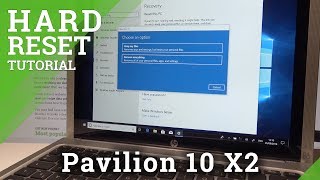 How to Factory Reset HP Pavilion 10 X2  Delete Data  Reinstall Windows [upl. by Dominga]