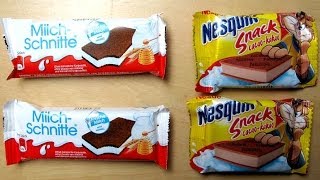 Ferrero Milchschnitte vs Nestlé Nesquik Snack Cacao [upl. by Menken]