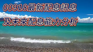 00918 最新配息訊息，及未來配息能力分析 [upl. by Bose]