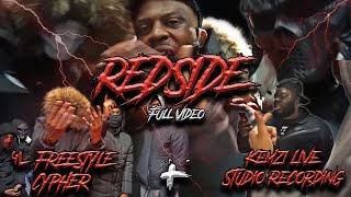 East Londons Redside CRAZY Freestyle Cypher  Kemzi Recording In Studio FULL VIDEO  4L ENT [upl. by Wurtz698]