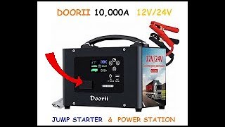 DOORII 10000A Jump Starter amp Power Station 12V24V Crazy Power [upl. by Magbie]