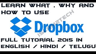 Full Tutorial about Dropbox with pin to pin options 2015 in Telugu [upl. by Pansie]