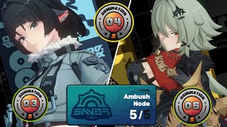 Shiyu Defense Ambush Node S Rank 1 to 5 Caesar  Jane  Zenless Zone Zero [upl. by Amandi]