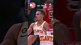 Atlanta hawks vs Chicago bulls Wild ending shorts nba [upl. by Nomahs]