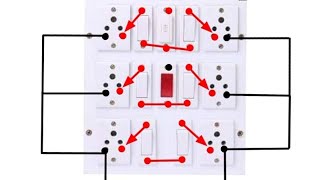 6Switch 6Socket 1Fuse 1Indicator Board Wiring Connection  Board Wiring 2024 Electric board wiring [upl. by Siffre]