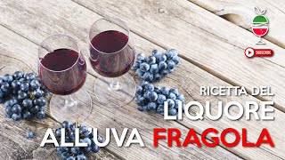 RICETTA DEL LIQUORE ALLUVA FRAGOLA  SEMPLICE E VELOCE  FRAMBO GRAPE [upl. by Eadas54]