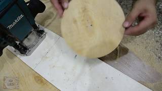 How to cut a circle with router El frezesi ile daire kesimi nasıl yapılır [upl. by Sale]