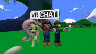 Fluttershys Crossover Adventures Episode 1 The Begining Vr Chat [upl. by Zilber686]