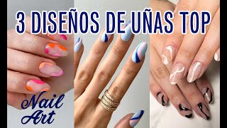 3 Diseños de uñas 💅 ondas de verano ☀️🏖️  Tendencias de uñas decoradas [upl. by Ynned]