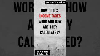 How do US income taxes work and how are they calculated factshorts [upl. by Alyos492]