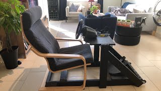 Best Inexpensive DIY Sim Racing Rig with IKEA Chair [upl. by Ayres]