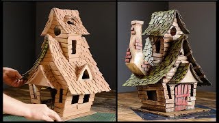 ❣DIY Witch House Using Cardboard❣ [upl. by Zita89]