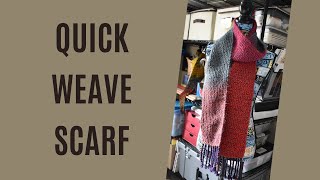 Weaving a Scarf on Rigid Heddle Loom  Quick Weave [upl. by Milly]