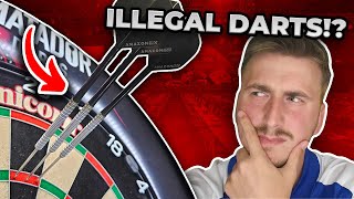 Playing With ILLEGAL Darts  The Worlds Longest Darts [upl. by Dollar]