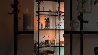 How I style my ikeauk Vittsjö shelves🌙ikea cosy shelves plants candles [upl. by Otreblaug]