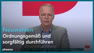 SPD Parteipressekonferenz mit Matthias Miersch zu aktuellen politischen Themen  111124 [upl. by Fedora]