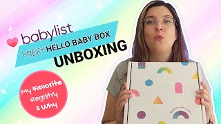 Free Babylist Registry Hello Baby Box Unboxing amp Why Babylist is My Favorite Registry [upl. by Fadil]