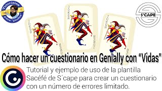 Cómo hacer un cuestionario con quotvidasquot en Genially [upl. by Anjela245]