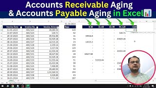 Make Accounts Receivable Aging amp Accounts Payable Aging Report in Excel 📊 [upl. by Ecenaj]