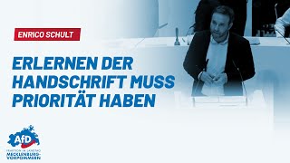 Enrico Schult Erlernen der Handschrift muss Priorität haben [upl. by Auhesoj]