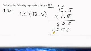 Evaluating Expressions  Decimal Multiplication [upl. by Creedon]