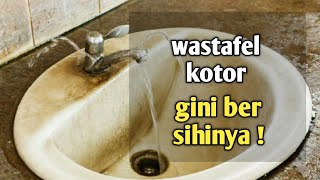 cara membersihkan wastafel  tutorial cleaning service [upl. by Dub]