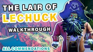 The Lair of LeChuck  Tall Tale Walkthrough Guide  All Commendations ► Sea of Thieves [upl. by Earazed308]