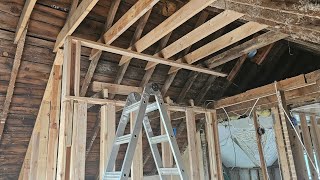 1890s House Remodel Vault in bedroom taking shape [upl. by Nickerson541]