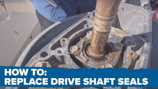 How to Replace Driveshaft Seals  DIY Yamaha Outboard Engine Maintenance [upl. by Skelly598]