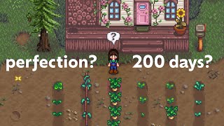 Can We Get Perfection in Stardew Valley in 200 Days  Stardew Valley Perfection Playthru Ep 1 [upl. by Koetke12]