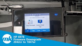 HP Officejet Pro 6978 Firmware Downgrade 펌웨어 다운그레이드 2042 to 1847 프린터 화면 [upl. by Annayd323]