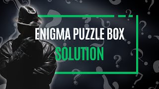 ENIGMA Puzzle Box  Walkthrough Solution [upl. by Arrak957]