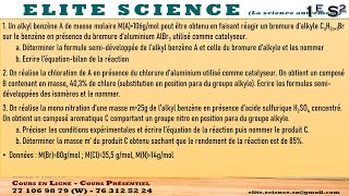 1ES2CHIMIE Exercice de synthèse sur le benzène et les composés aromatiques🤯👌 [upl. by Neirol]