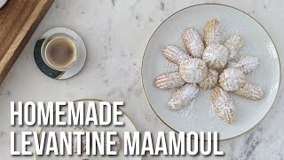 Homemade Traditional Maamoul  Date and Nut Stuffed Arab cookies [upl. by Auston]