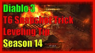 Diablo 3 T6 Snapshot Leveling Trick [upl. by Sean]