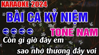 Bài Ca Kỷ Niệm Karaoke Tone Nam Karaoke Đăng Khôi  Beat Mới [upl. by Arolf616]