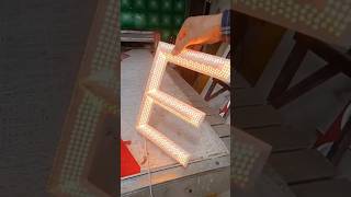 3d letter making diy acrylicletters neonlight wood acrylic3dletters art letter [upl. by Grath]