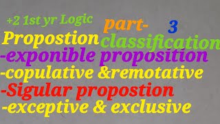 2 1st year logicProposition part3English [upl. by Procter944]