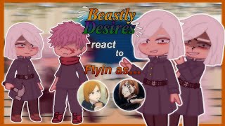 「💫」Beastly Desires react to Fyn as Nobara •🇧🇷🇺🇸🇪🇸🇷🇺• ⧼Otome Game⧽ [upl. by Zerat978]