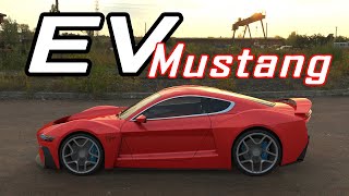 Ford Mustang Electric 2022 MachE Coupe EV Concept Car [upl. by Yesnel898]