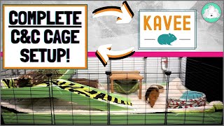 DIY Guinea Pig Cage Setting up a Complete Kavee CampC Cage Kit [upl. by Aneez]