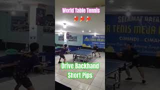 Drive Backhand Short Pips worldtabletennis pingpong tabletennisplayer sports tenismeja [upl. by Nelram]