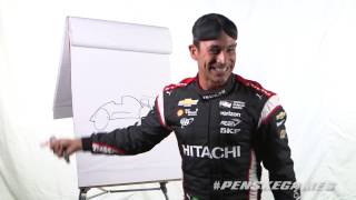 Penske Games 4 Draw a RacecarBlindfolded [upl. by Chalmer]